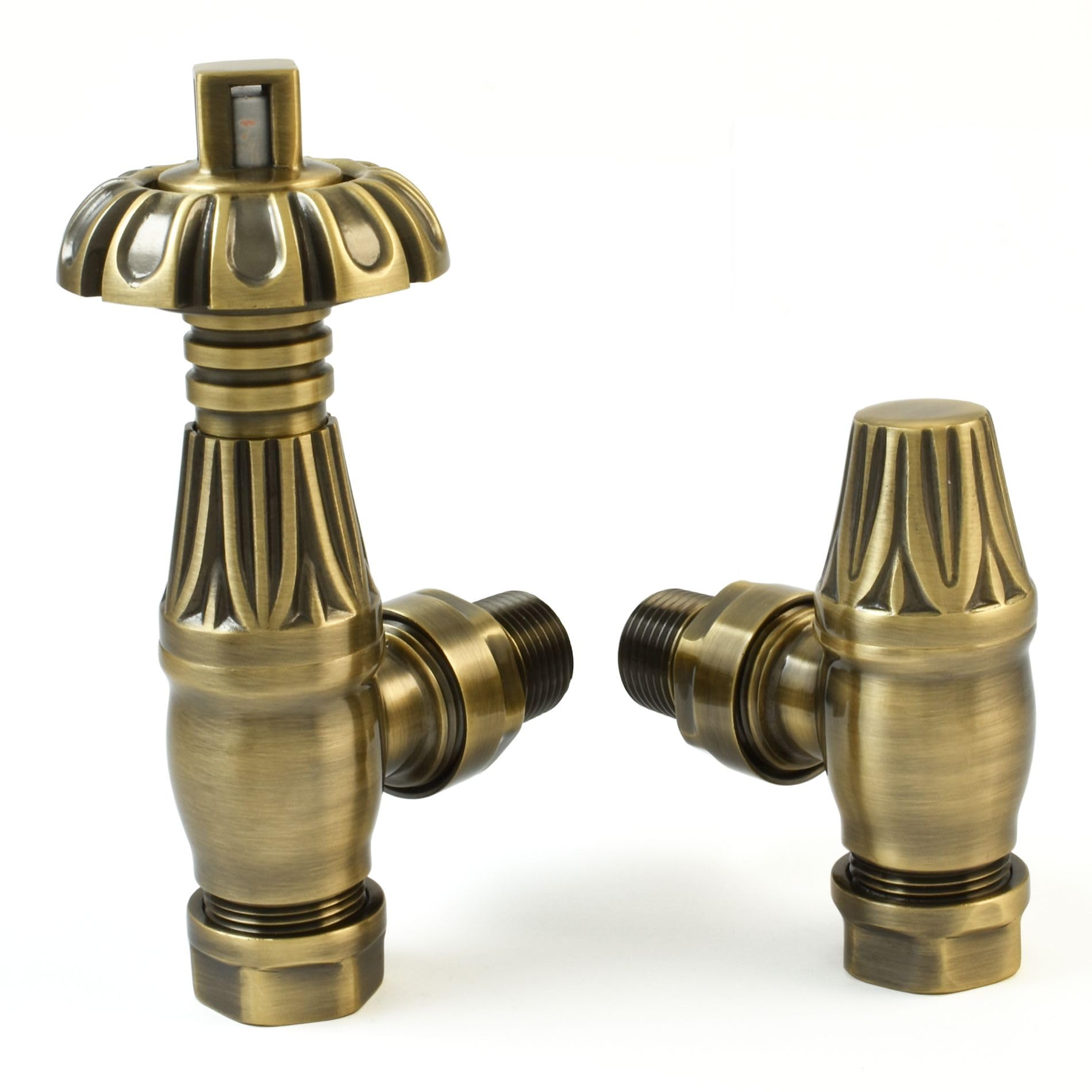 Lincoln Robinet thermostatique traditionnel pour radiateur coudé TRV, or