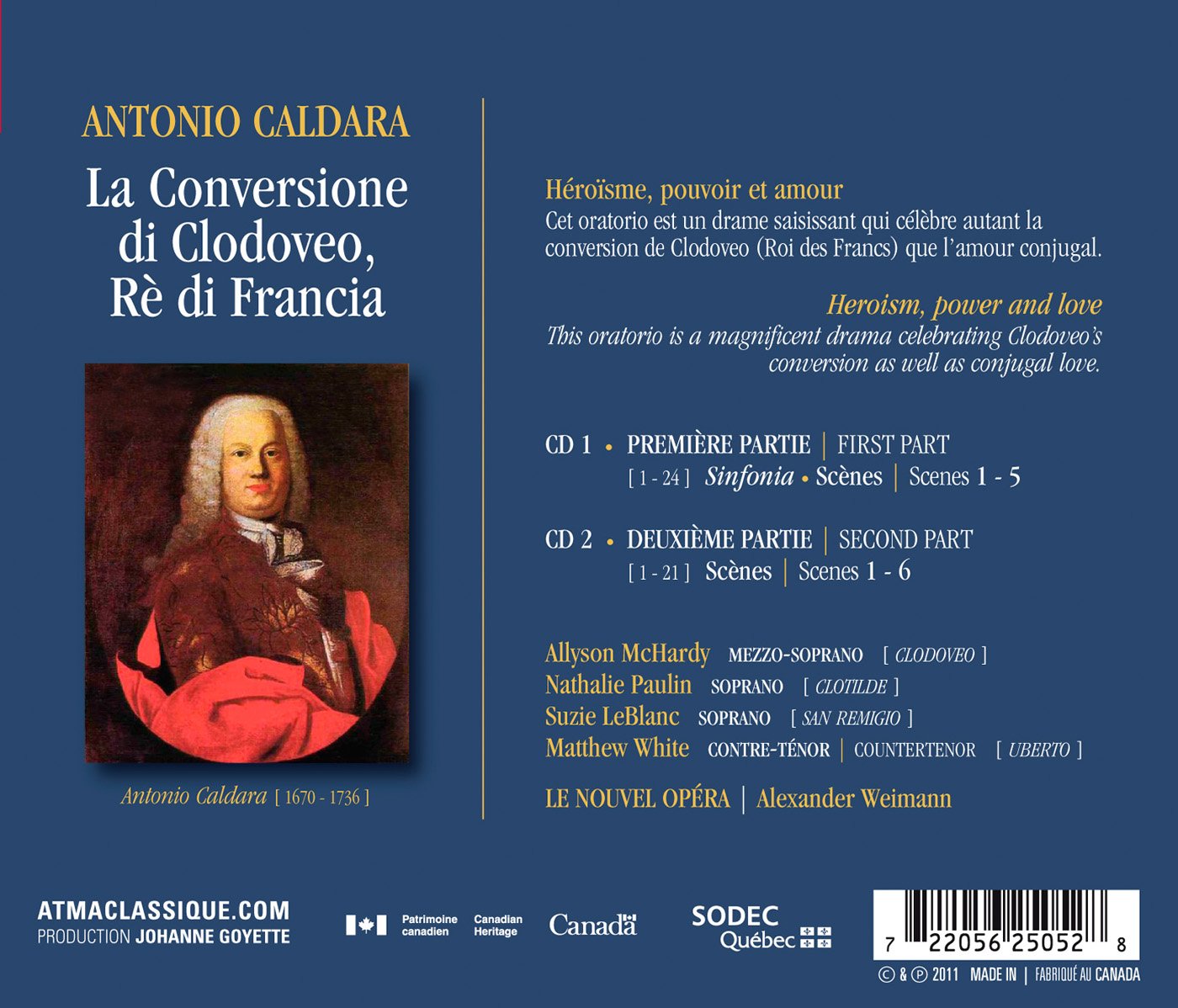 Image secondaire de Caldara : La Conversion de Clovis - CD Musical