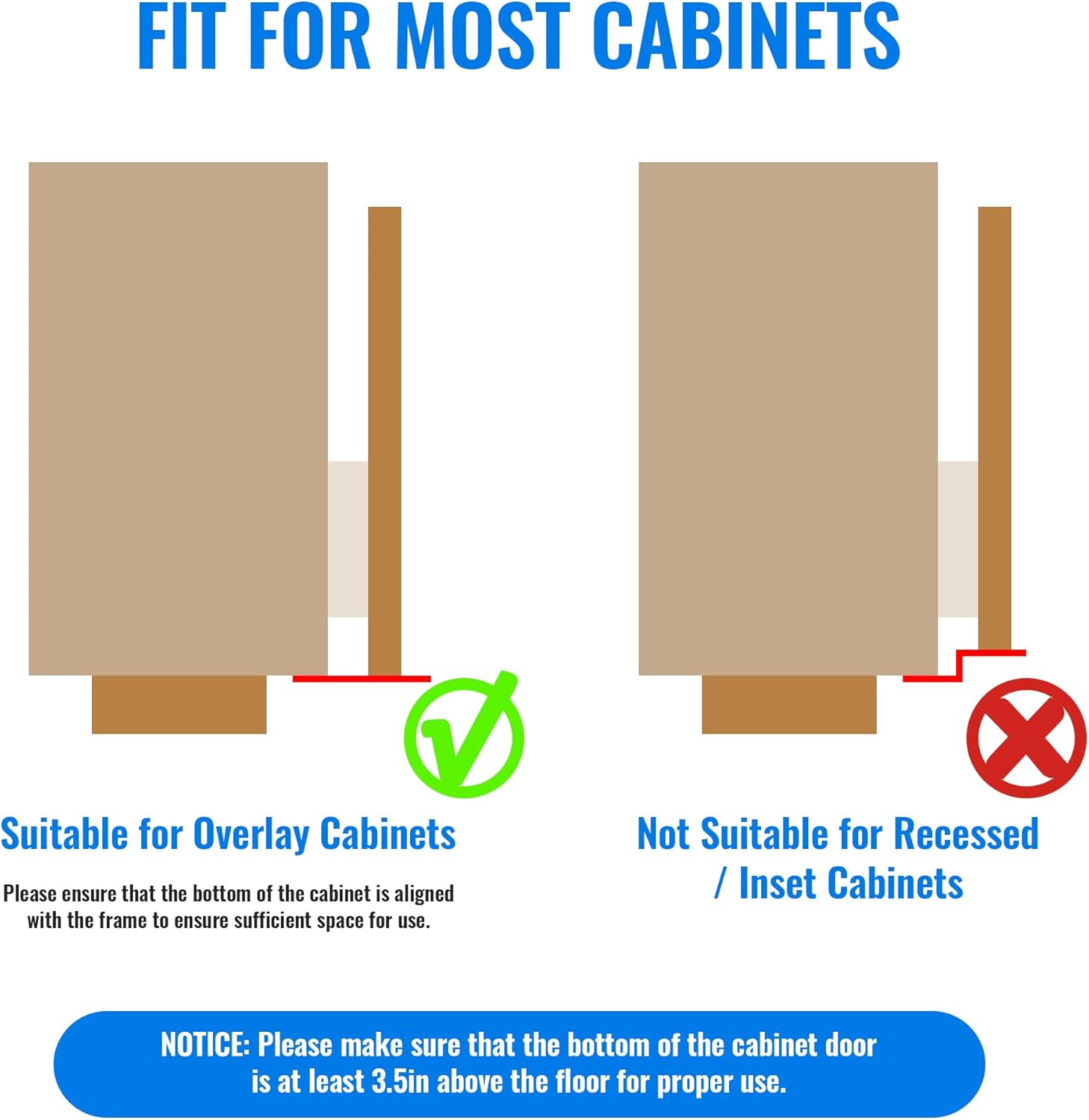 Trash Cabinet Foot Pull - Hands-Free Door Solution for Trash Drawer, Adhesive Toe Pull Comfortable for Barefoot Use (1, White)