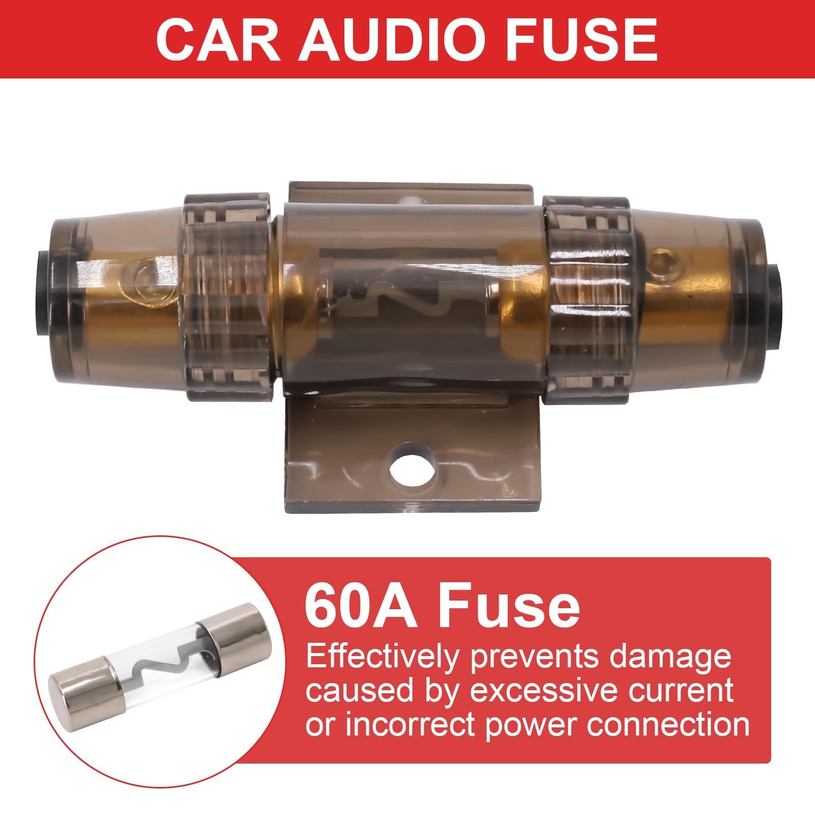 Subwoofer Kabel Set, 5m Endstufe Kabel Set 4GA Anschluss-Set Auto Verstärker Kabelsatz Installations Set Verstärker Auto, Car Audio Wire für Car Audio Modifikation
