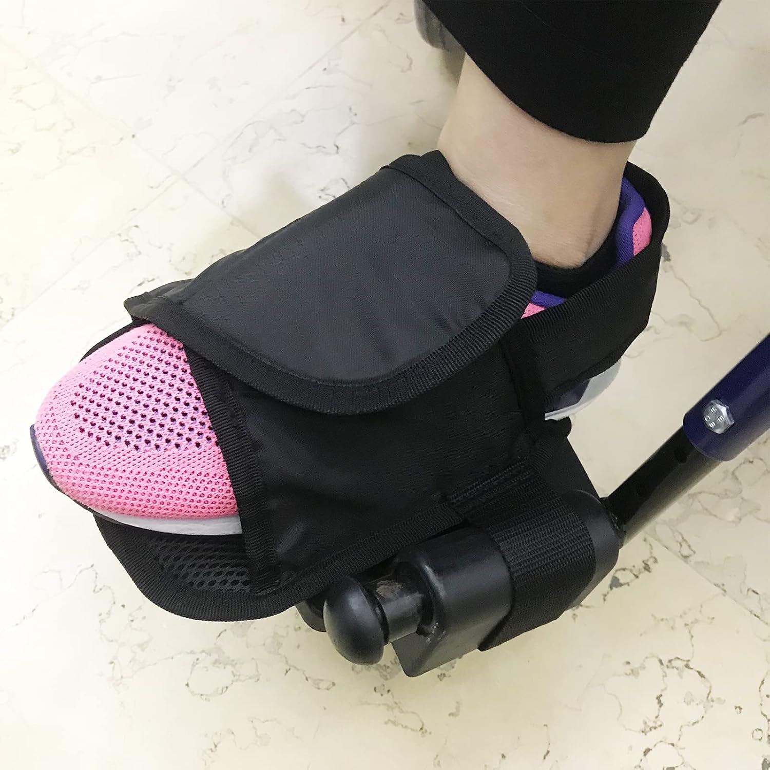 2PC AntiSlip Wheelchair Constraint Shoes with Adjustable Fixing Straps