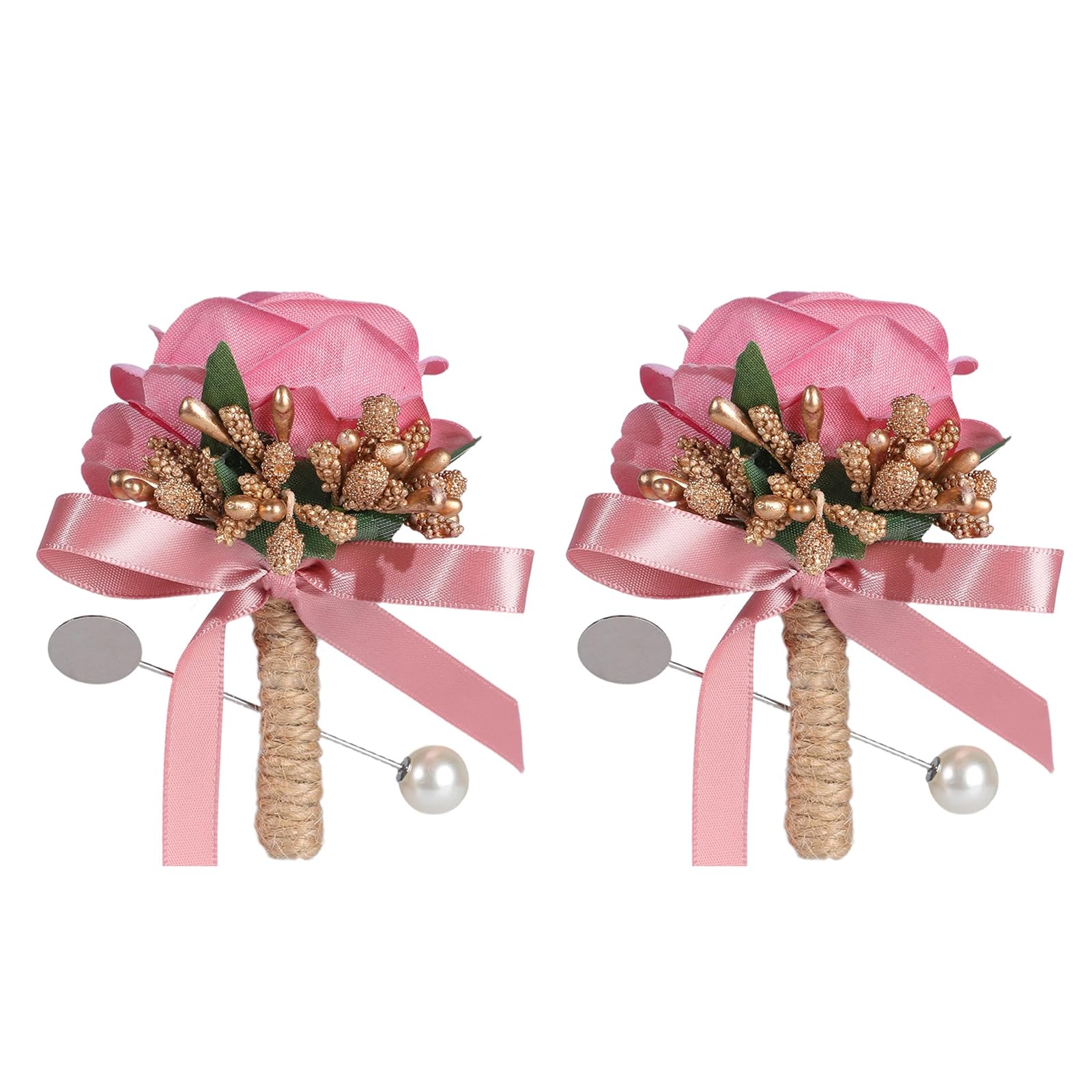 HDOYTXXM Corsage Boutonnieres Artificial Flowers for Bridal Parties and Ceremonies Elegant Boutonniere Decorations