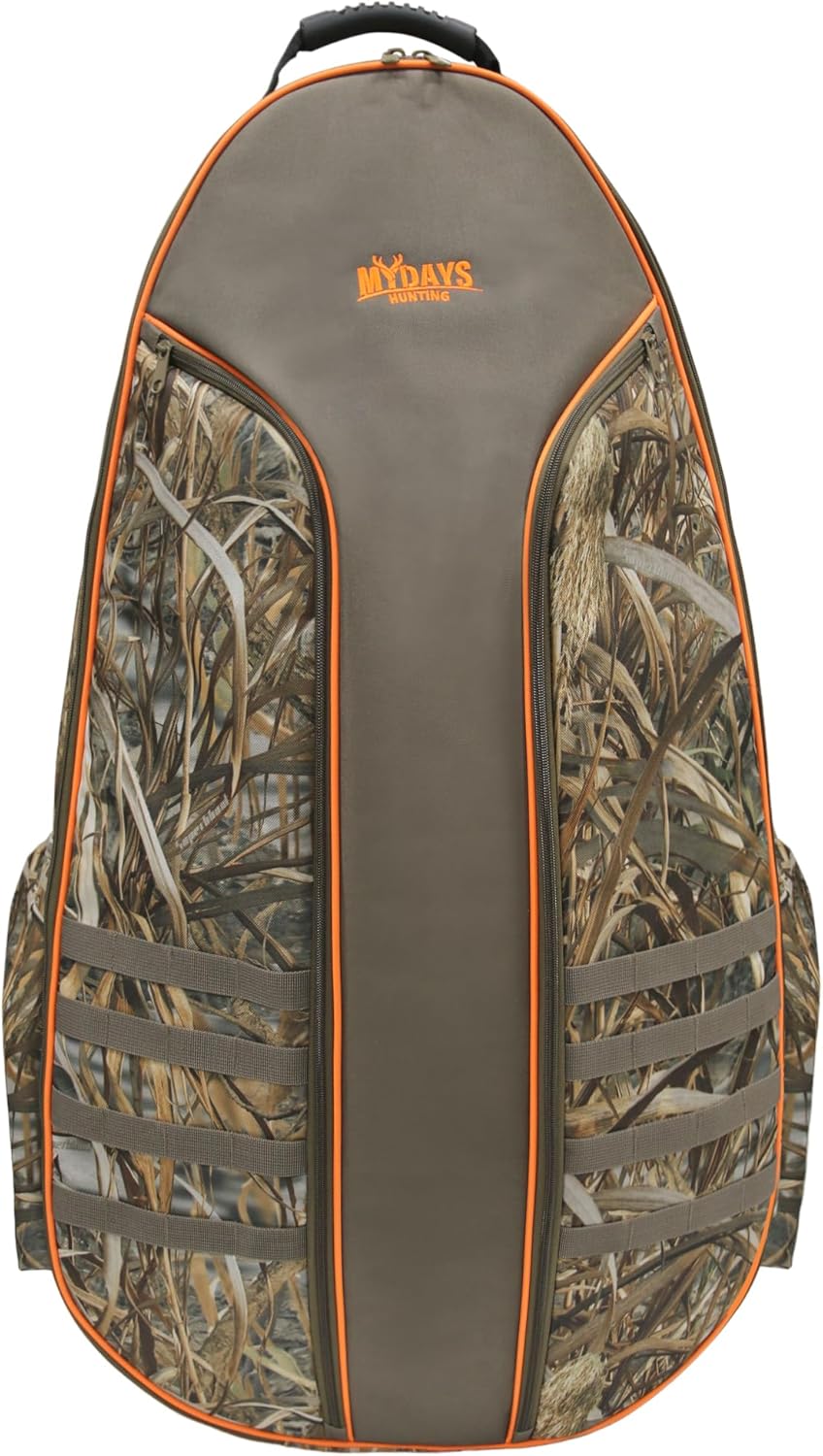 MYDAYS Soft Crossbow Case, 36" Crossbows Backpack, Soft Shell Padded Archery Gear Bag, Water Resistant Narrow Archery Bow Carrier Bag for Outdoor Hunting Shooting