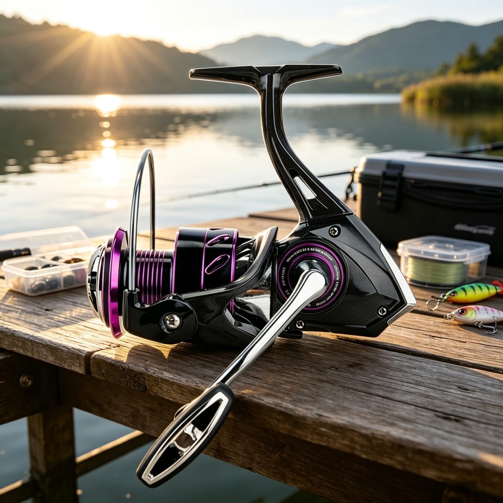 Metall Spinnrolle Carbon Körper 9+1 Lager Angelrolle