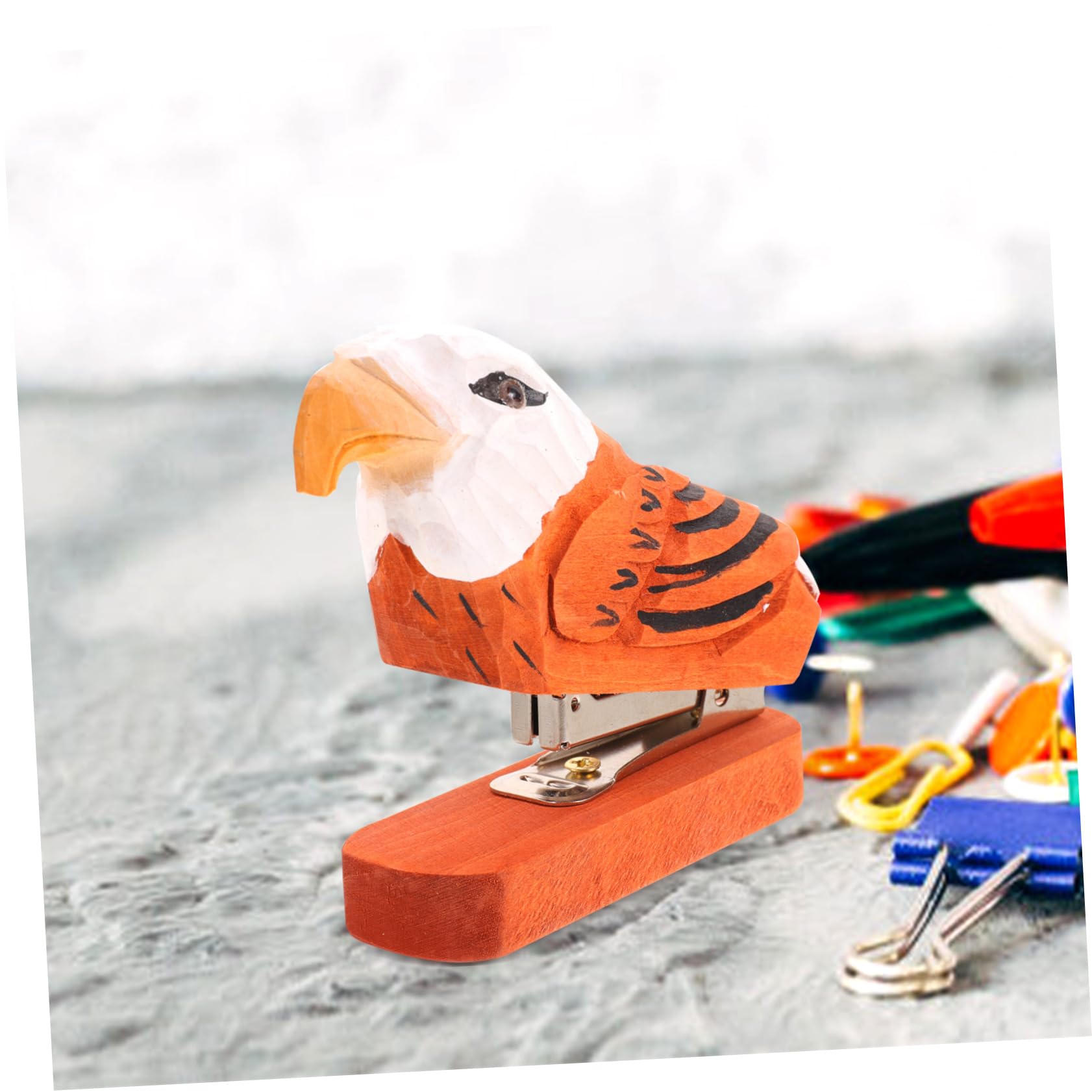 STOBOK 4stücke Tierförmiger Holzhefter Für Schreibtischzubehör Stapler Für Büro Und Zuhause Farbenfrohes Und Lustiges Design Büroaccessoires Für Und Mädchen