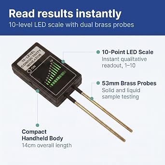 United ScientificTM Electric Conductivity Tester, Meter for Lab & Classroom