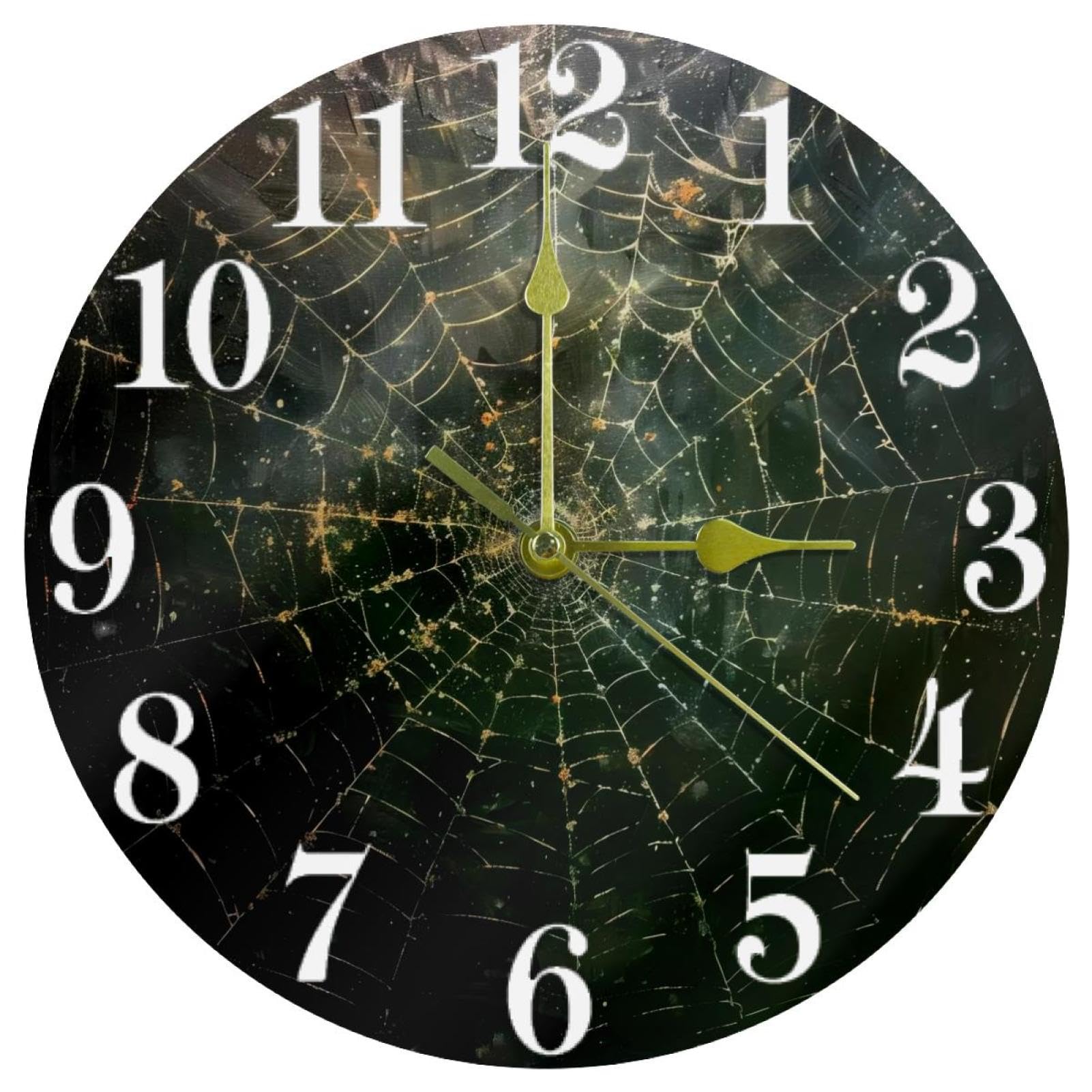 Horloge murale ronde toile d'araignée pour créer une ambiance calme et unique