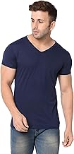 Men's V Neck Half Sleeve T-Shirt (Pack of 1)