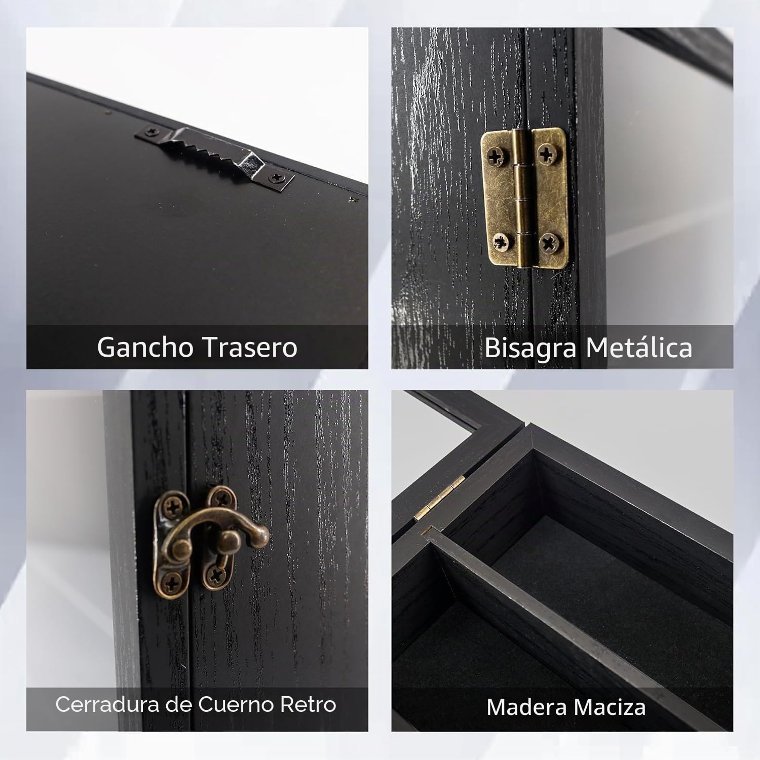 GraduationMall Marco de caja de sombra con estantes extraíbles, caja de memoria profunda negra de 16 x 20 pulgadas, vitrina para medallas militares, flores, recuerdos coleccionables