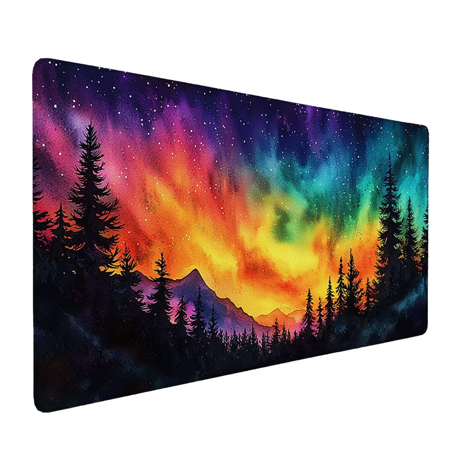 Podkładka pod mysz do gier, 1600 x 800 mm, XXL, duża gamingowa podkładka pod mysz, wodoodporna podkładka pod mysz, długa podkładka na biurko z przeszytymi krawędziami, mata na biurko z gumową podstawą