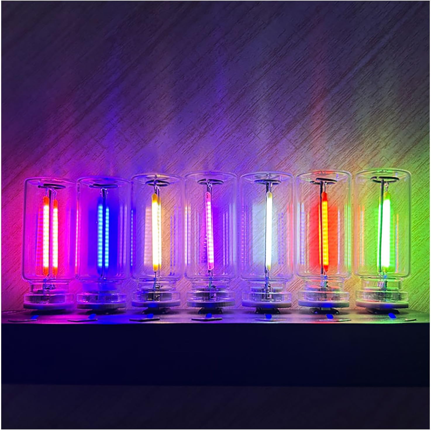 Luces LED USB para interior de coche recargables con iluminación de ambiente suave 7