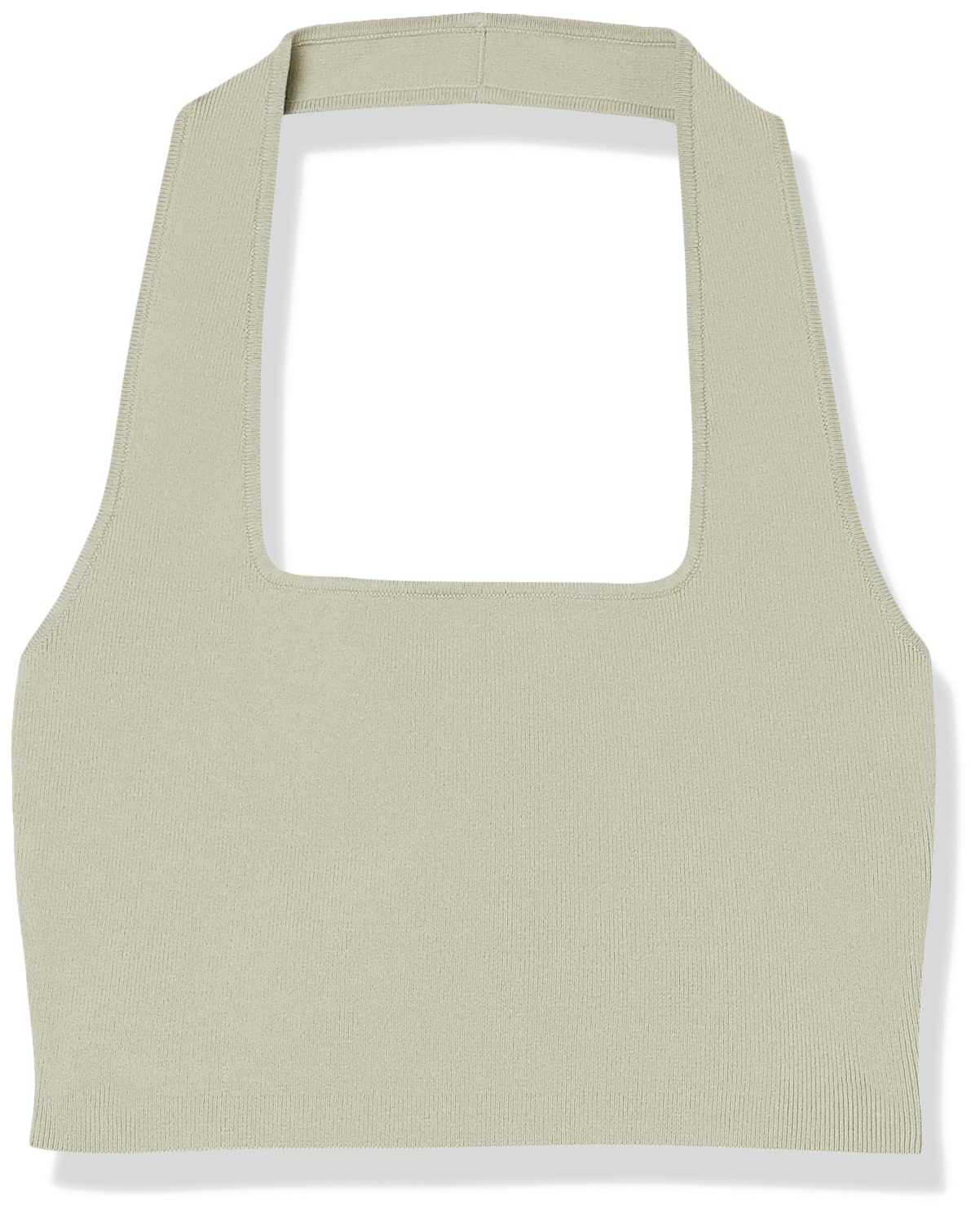 The Drop Women's Greta Fitted Square-Neck Halter Sweater Bralette