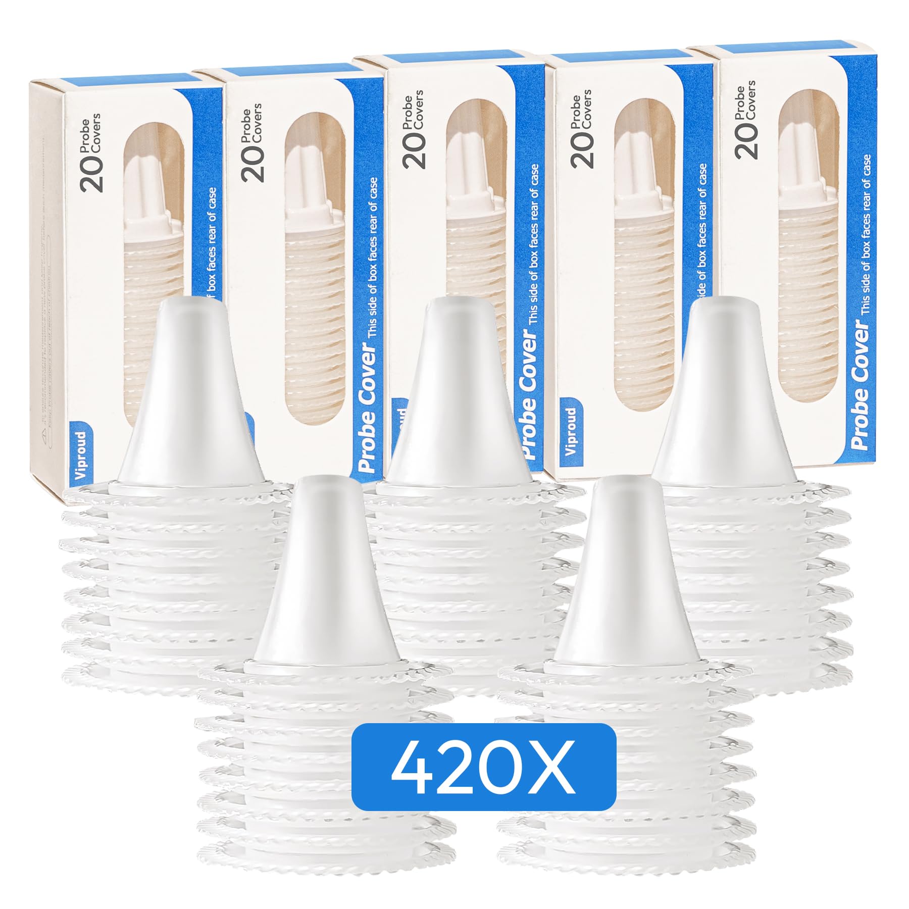 420X Ear Thermometer Probe Covers, Cover Refills, Lens Filter Compatible for All Braun Thermometer and Other Digital Ear Thermometer Models, Disposable Covers-image-5