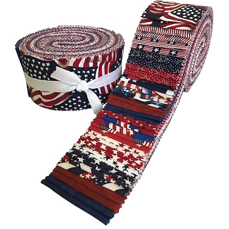 Premium Jelly Rolls Quilt Strips: 2.5-Inch Quilting Fabric Charm Pack Assortment for...