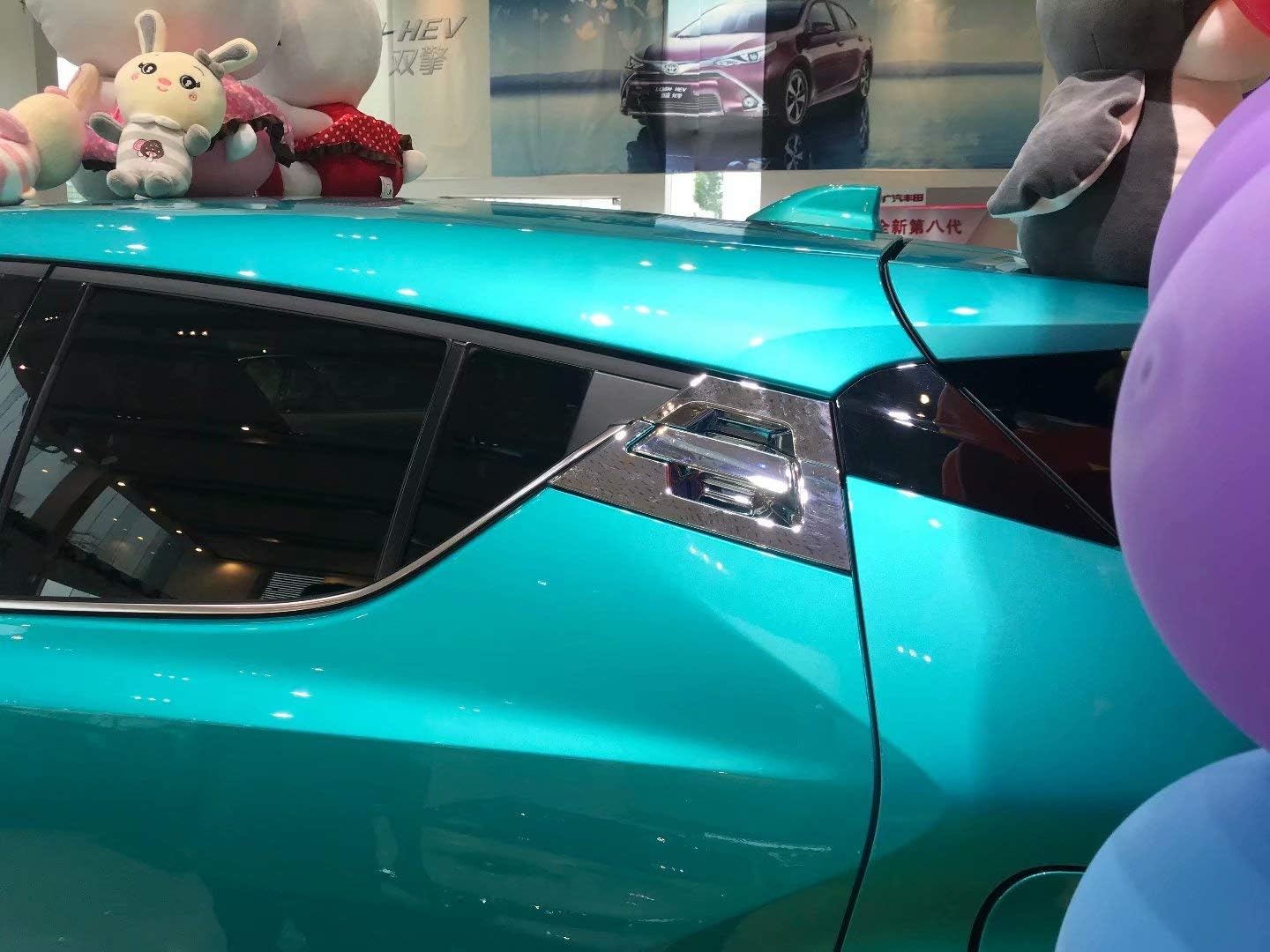 10pcs ABS Chrome ABS Side Door Handle Lamp Frame Cover Trim Molding Trim Molding Strip Decorative Emblems for Toyota C-HR CHR 2017 2018 2019 2020 2021 2022 2023