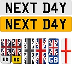 Standard Acrylic Number Plates - Styles UK Rear/Front/Pair for Automotive, Home Use/Outdoor Use