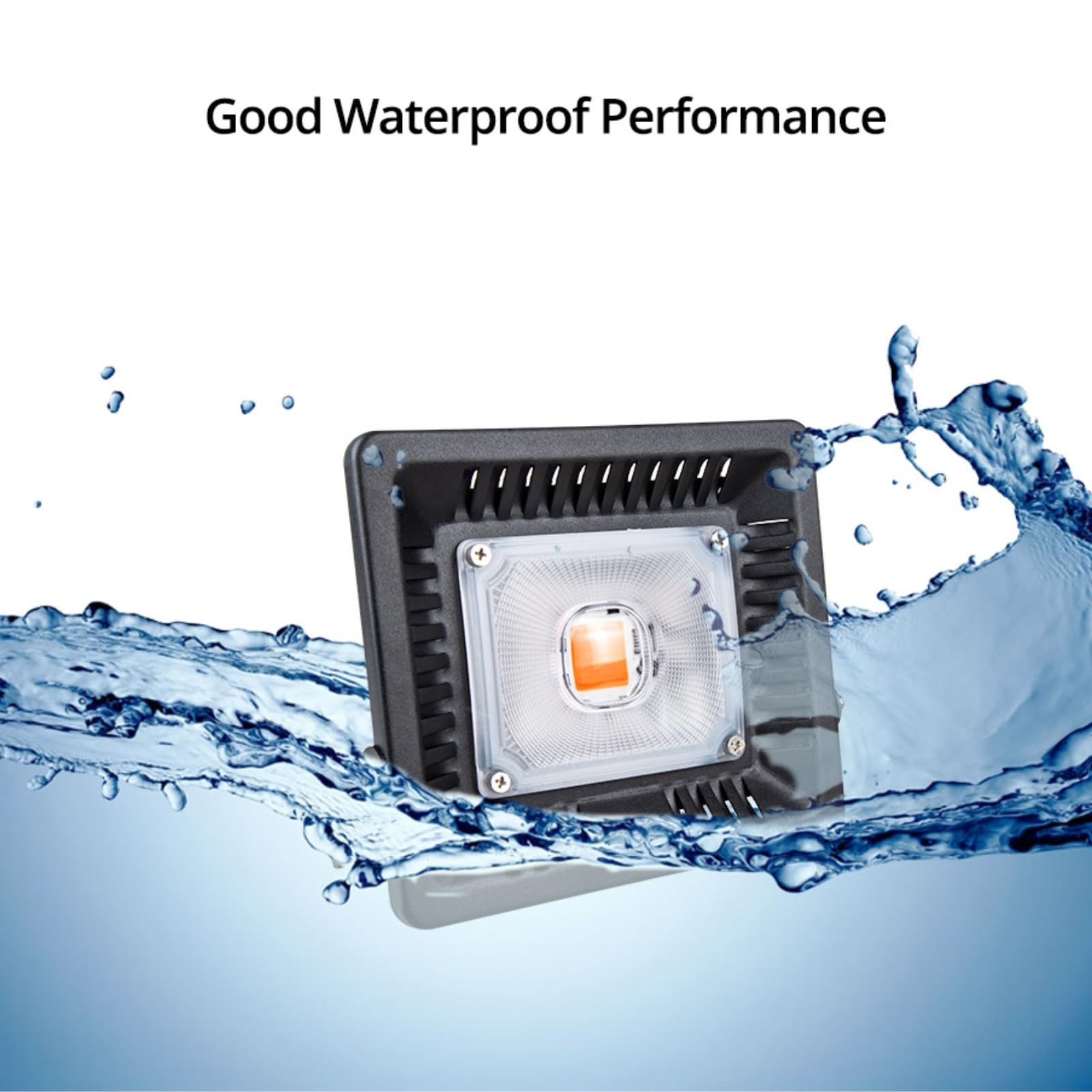 La planta crece ligera, Lámpara LED de espectro completo for cultivo plantas, for exteriores, IP65, resistente al agua, alta potencia, 50 W, 100, 150(150W with cable)
