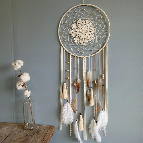 Miniatura 7 de Paquete de 2 anillos de aro de metal grandes de 14 pulgadas con diseño floral de macramé dorado para hacer coronas de boda y manualidades,