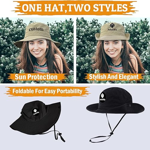 Miniatura 2 de Sombrero Boonie personalizado,Sombrero de cubo personalizado,Sombrero de pesca personalizado Sombrero de protección solar Sombrero de playa