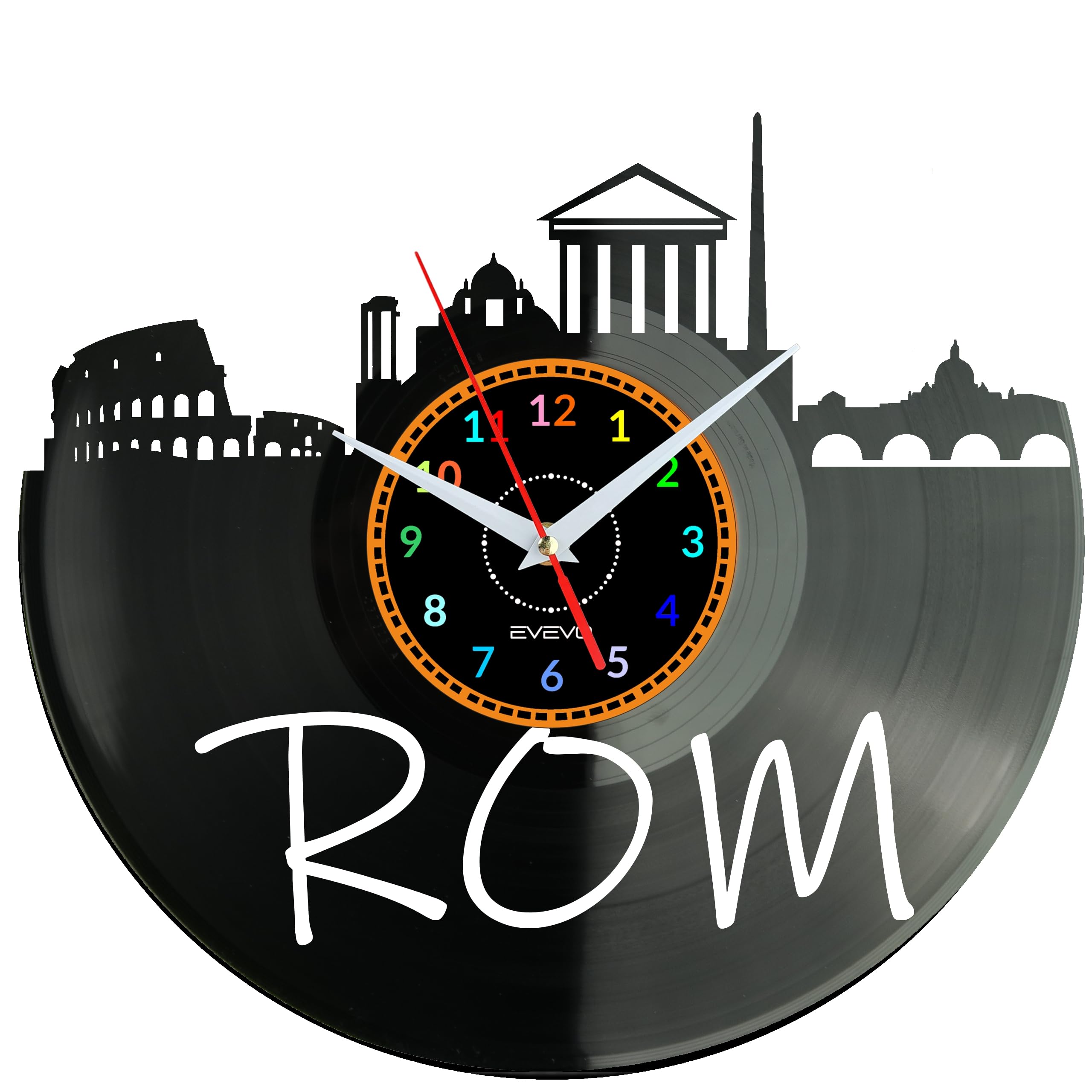 Horloge murale décorative Rome pour sublimer votre bureau