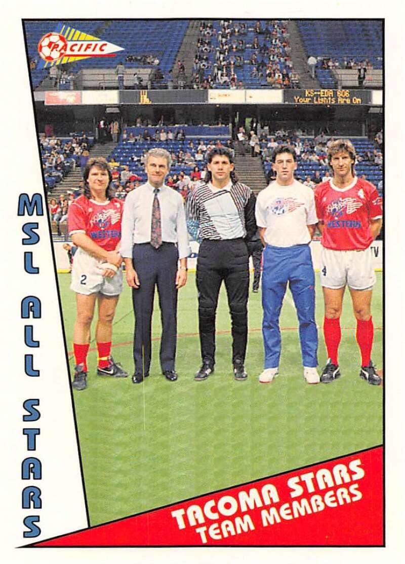 1991-92 Pacific MSL Soccer #158 MSL All Stars Tacoma Stars Official Major Soccer League Trading Card