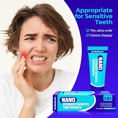 Miniatura 6 de Pasta de dientes Nano Hidroxiapatita (4.2 onzas), pasta de dientes sin flúor con sabor a menta, remineralizante para dientes sensibles, fórmula