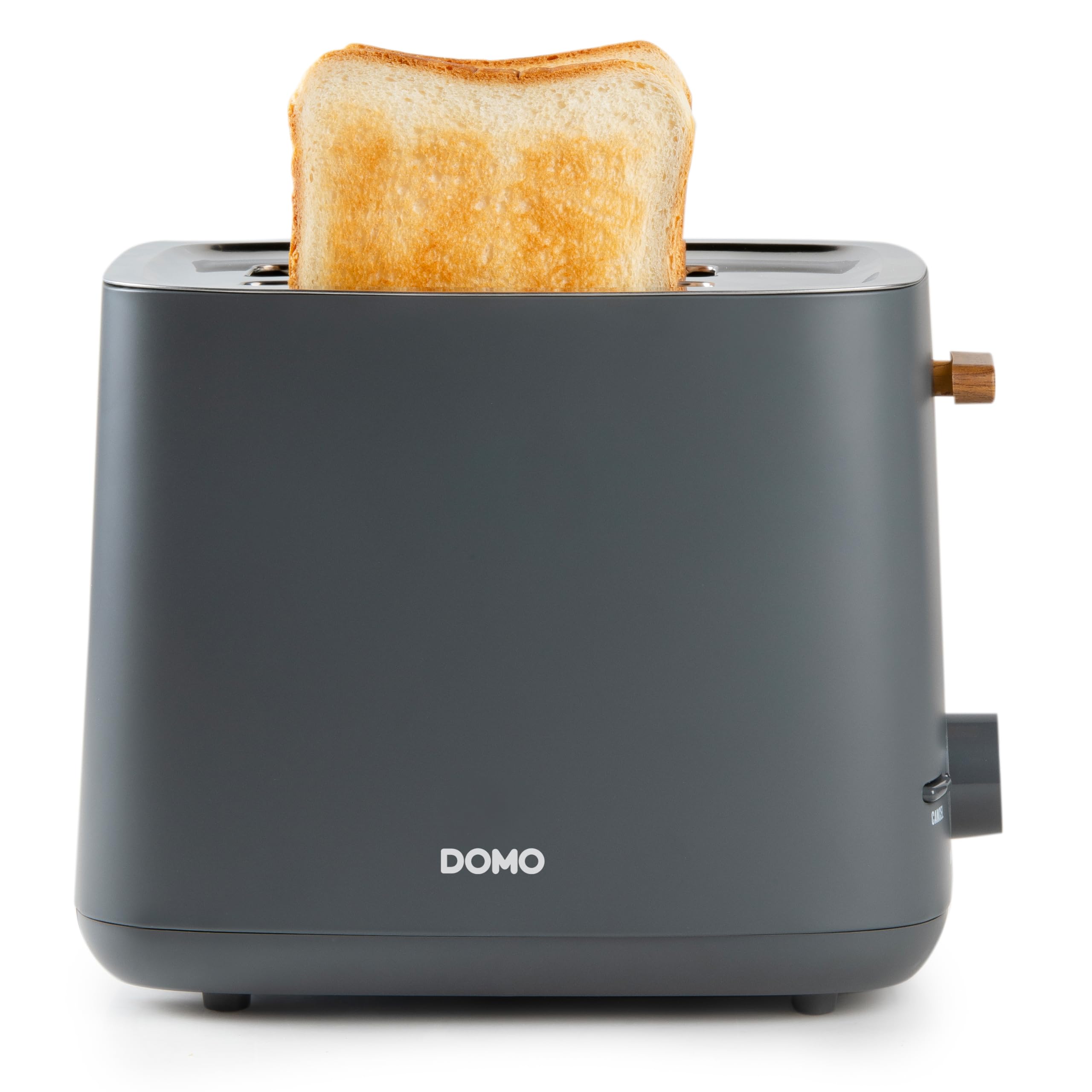 DOMO DO965T Toster 'Wood You' - na 2 tosty - matowy - szary