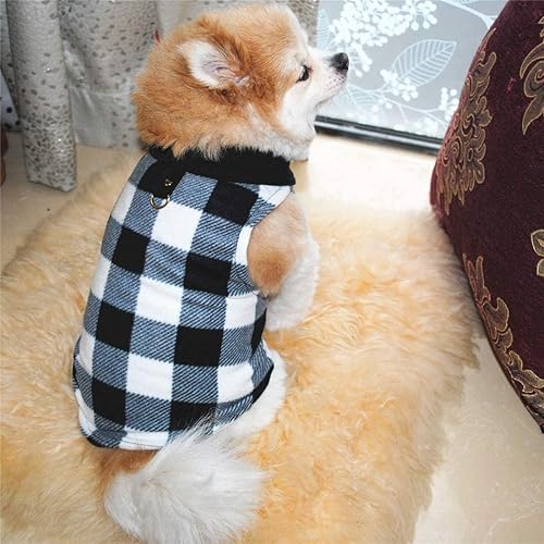 Miniatura 4 de Suéter para perro, suave chaleco de felpa con anillo para correa, chaqueta de invierno para perros pequeños, cachorros, gatos, Chihuahua, Yorkshire,