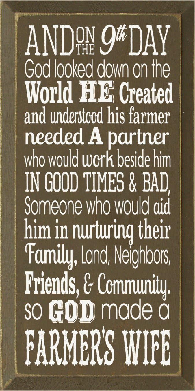 Wooden Sign - And on the 9th day God looked down on the world He created... (Black)