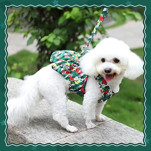 Miniatura 5 de Gyuzh Vestidos para perros pequeños, vestido de cachorro, faldas para perro, vestido floral con lazo, vestido de princesa para perros pequeños, ropa