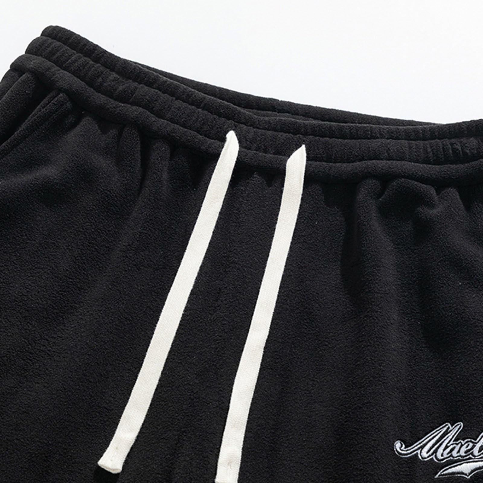 Freizeit-Fleecehose für Herren, Locker Geschnitten, Gerades Bein Haushose Herren Baumwolle Polyester Jogginghose Jogging Hose Arbeitshosen Stretch Dschungelcamp Hose