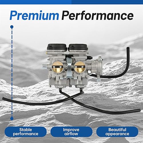 Miniatura 6 de WFLNHB Repuesto de carburador para Yamaha Raptor 660 660R YFM 660 2001-2005 5LP-14900-00-00