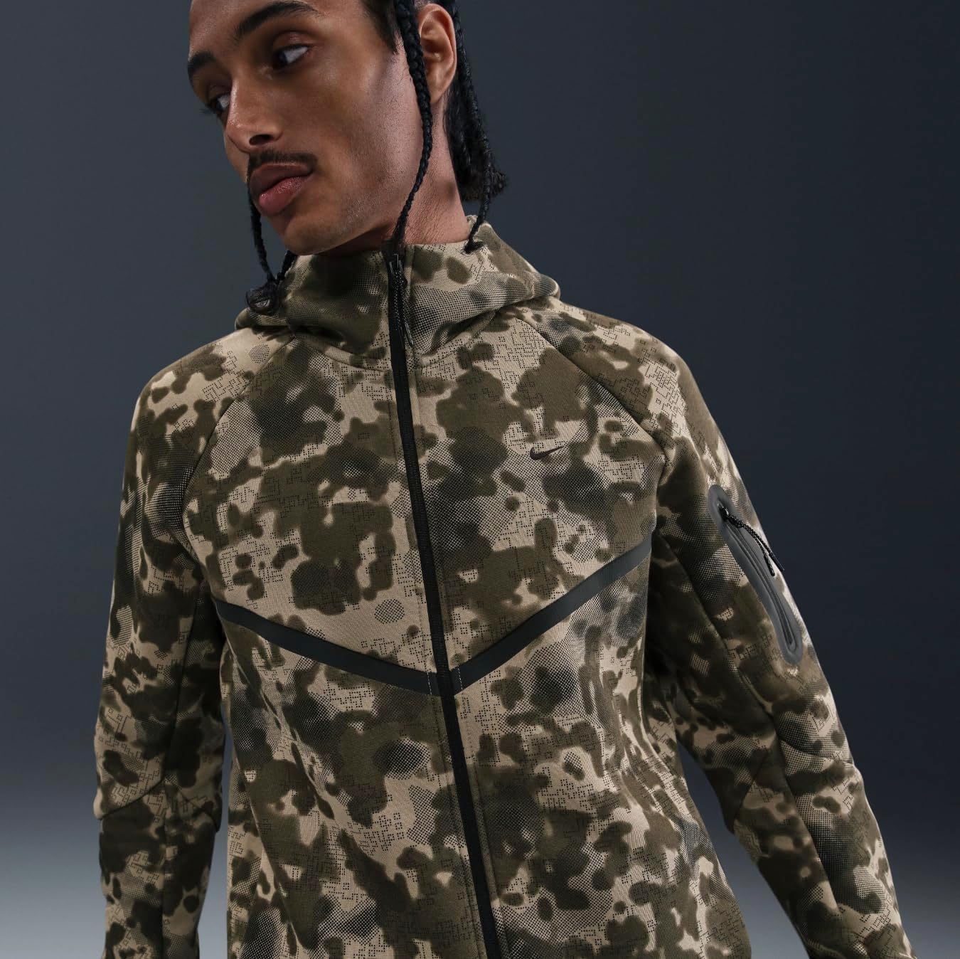 Nike Tech Full-Zip Camo Windrunner Jacket