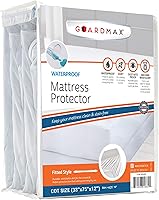 Vista 40 de Guardmax Jersey Knitted Sleeper Sofa Size Mattress Protector - Waterproof & Dust Mite Proof Mattress Cover with Stretchable Pockets - Soft