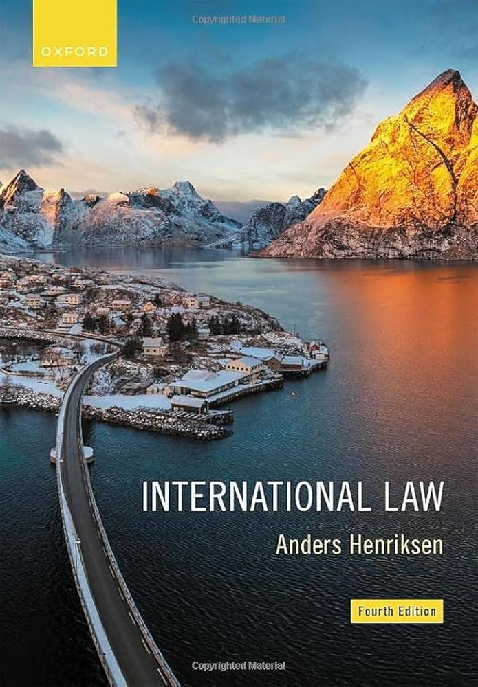 International Law 4th Edition: Henriksen: 9780192870087