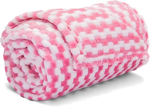 Miniatura 7 de Manta de alta calidad Msicyness para perro, manta polar acolchada, suave y cálida para mascotas, perros y gatos. 1 paquete verde,rosado, (1 Pack