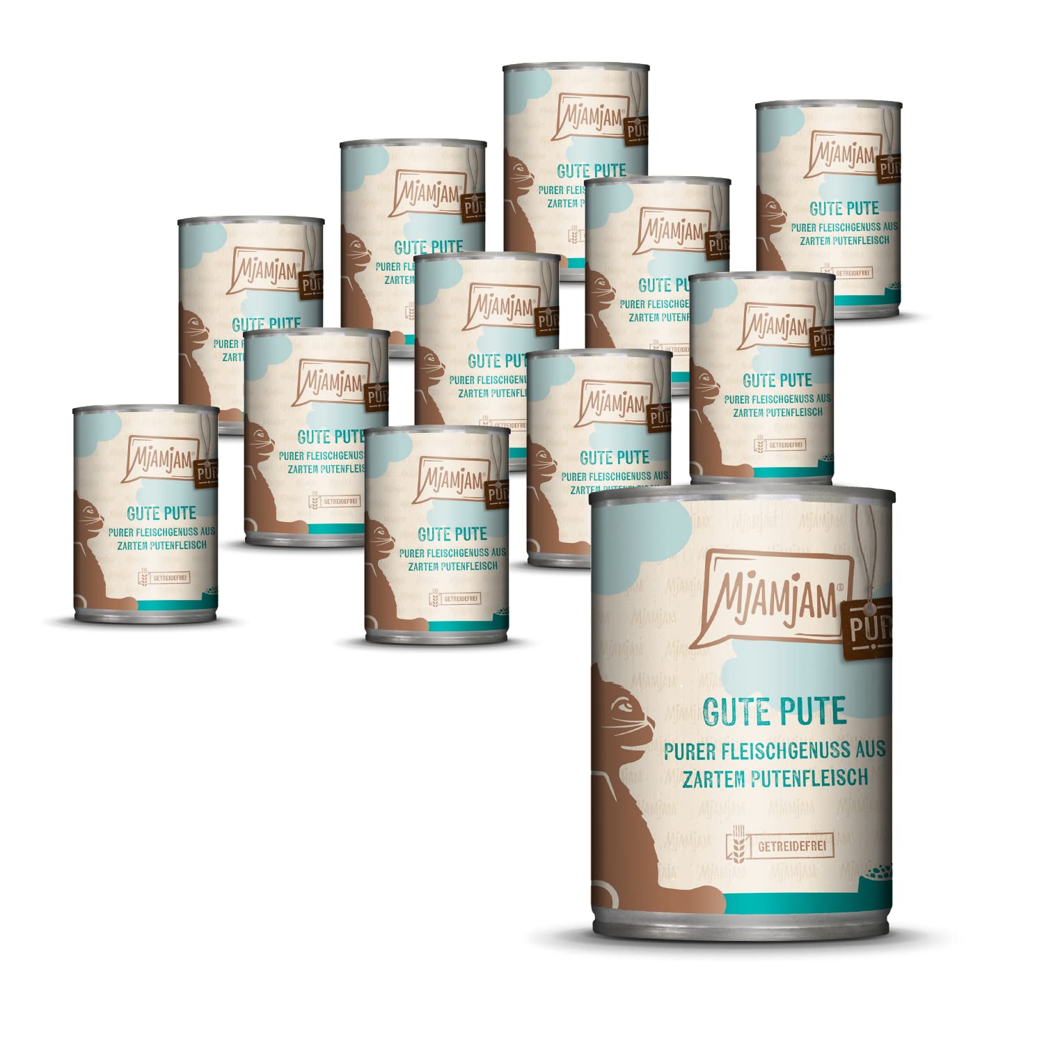 MjAMjAM - Purer Fleischgenuss - Gute Pute pur 12 x 400 g