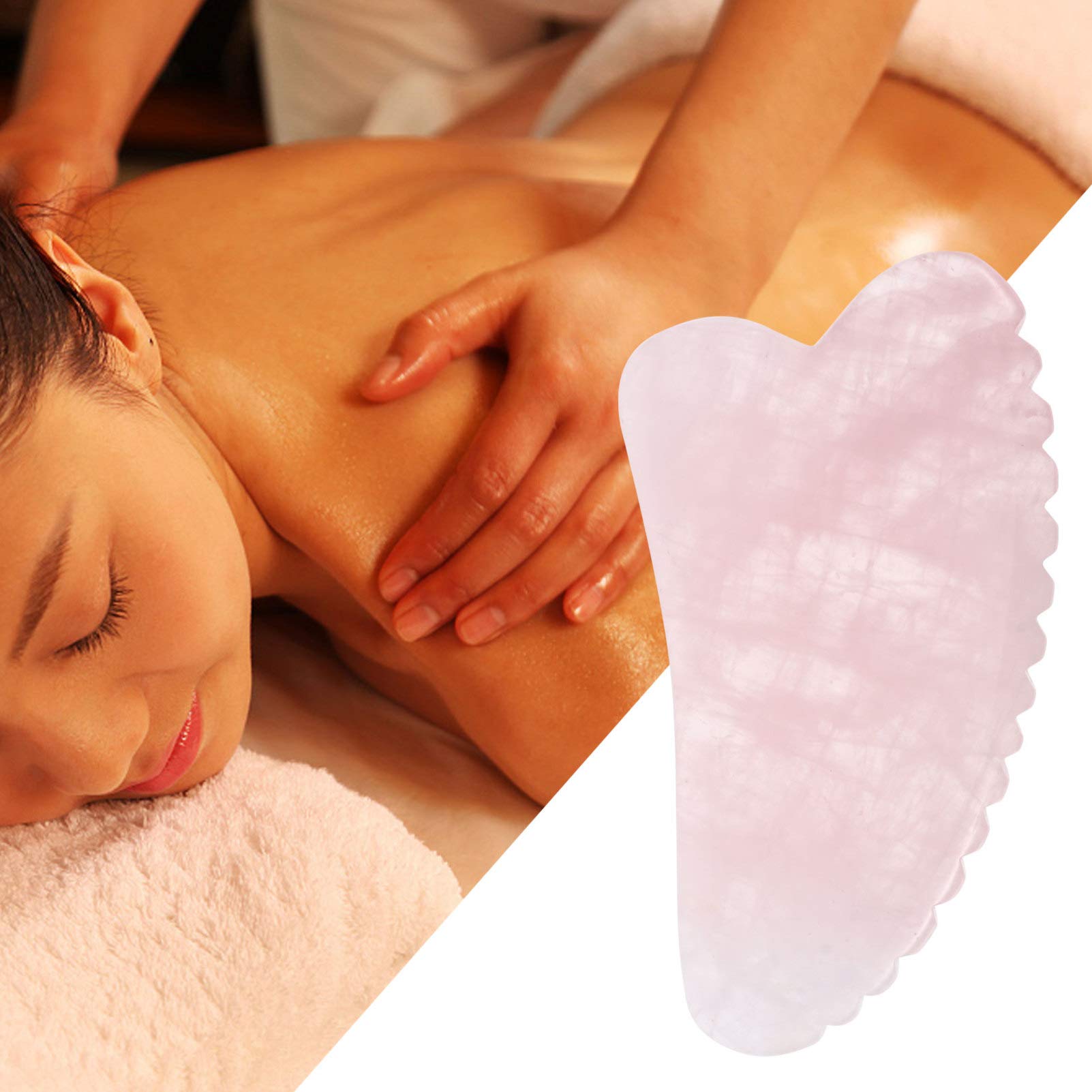 Gatuida 3pezzi Raschietto Guasha Naturale Per Massaggio Strumento Di Scraping Pratico Per Sollievo Muscolare e Dolori Utilizzabile Su Collo Viso Schiena Spalle Gambe e Piedi