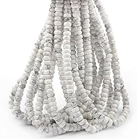 Vista 46 de ICAI Cuentas 4x6mm Naturales Redondas – Cuentas Espaciadoras de Gemas Sueltas para Hacer Joyería DIY (Lapislázuli)