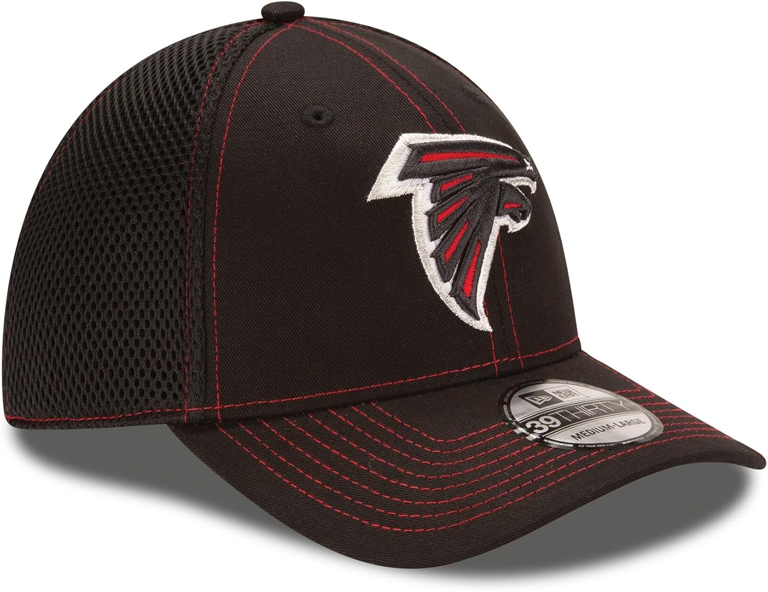 New Era Unisex-Adult NFL 39THIRTY Team Color Neo Primary Logo Stretch Fit Flex Football Cap Hat - Image 3