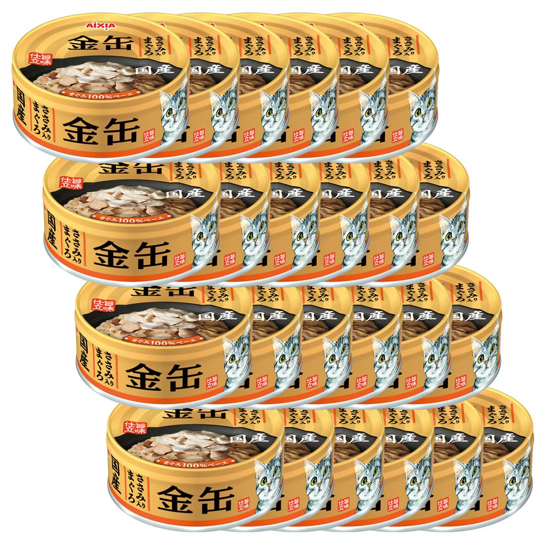 金缶ミニ グレインフリー ささみ入りまぐろ 70g 金缶ミニ グレインフリー ささみ入りまぐろ 70g 猫缶」の人気
