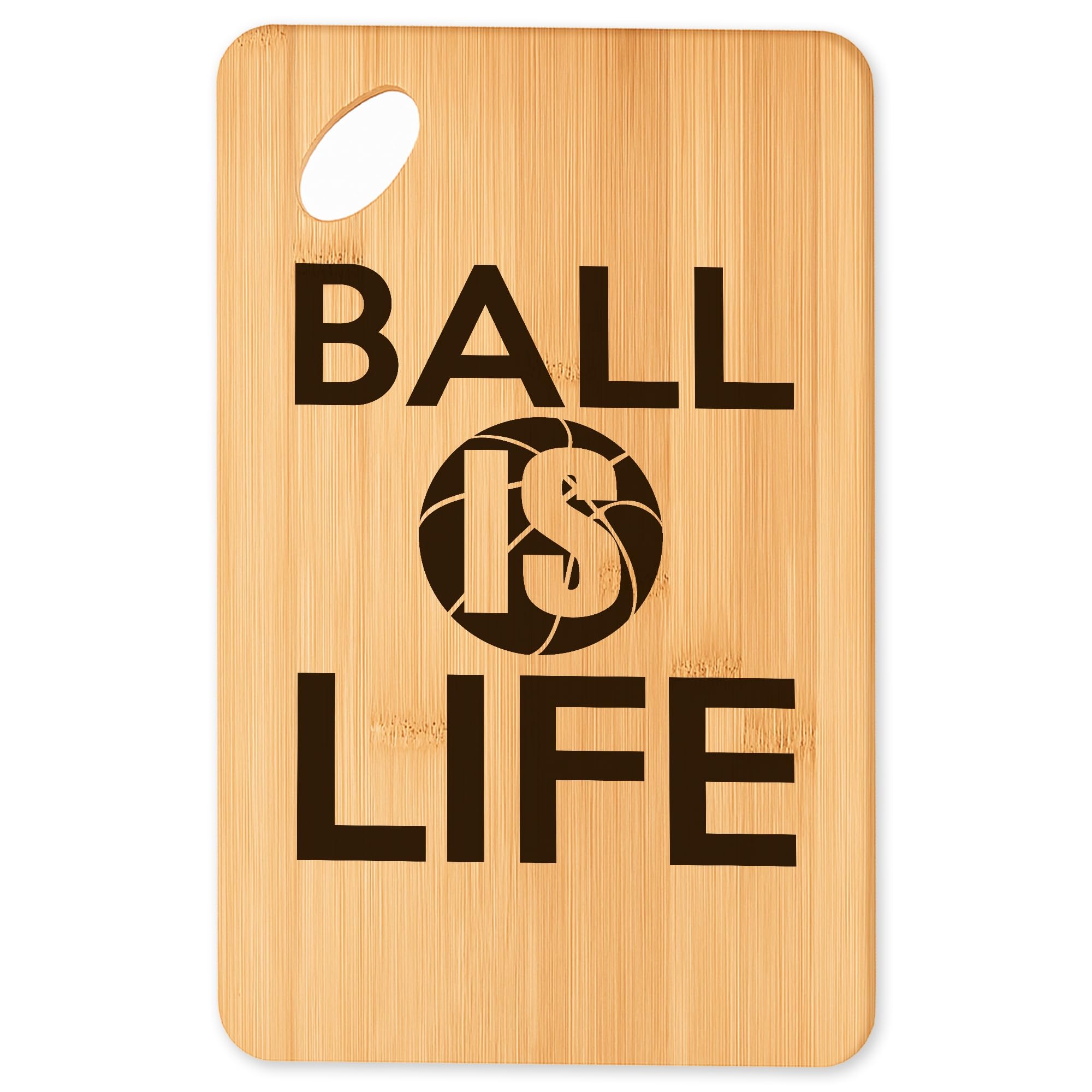 Planche à découper de basketball en bambou idéale pour le barbecue
