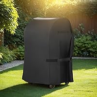 Vista 8 de LBTING - Funda para parrilla, 40 pulgadas de alta resistencia 300D Oxford impermeable a la lluvia y al viento, resistente a los rayos UV, funda