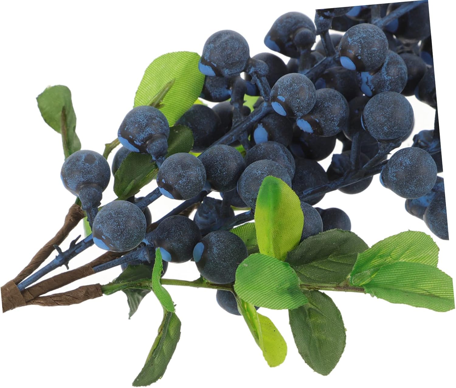 4sets Blueberry Fruit Simulation Artificial Stems for Wedding Table Arrangement 2pcs*4