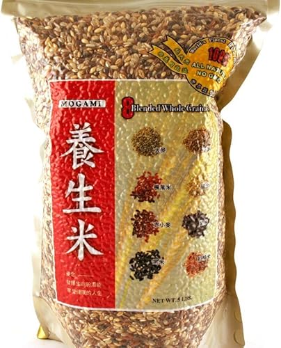 Mogami - Arroz de grano completo de 8 mezclas 5 libras