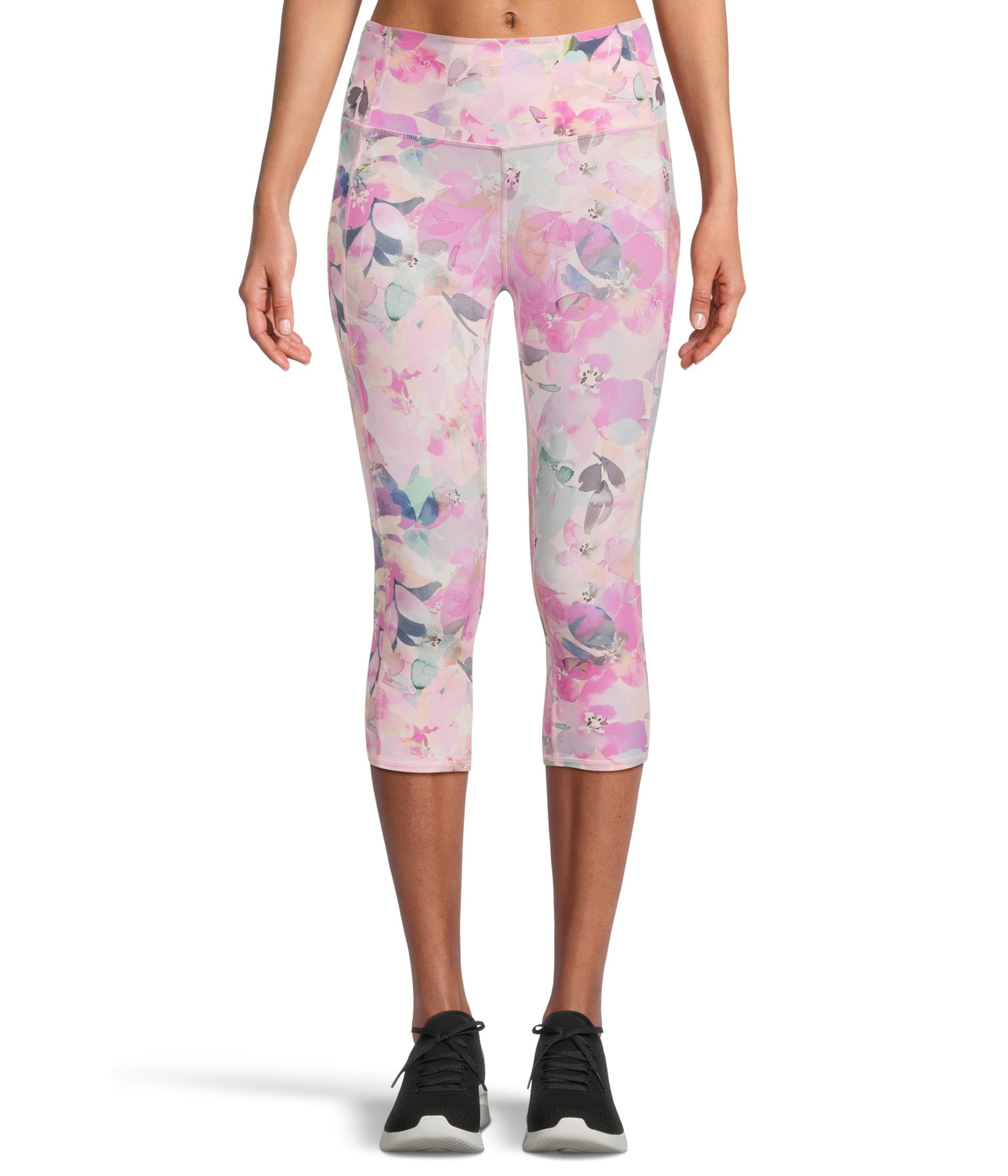 Skechers Women's Go Walk Seascape Floral Capri Cream XXL