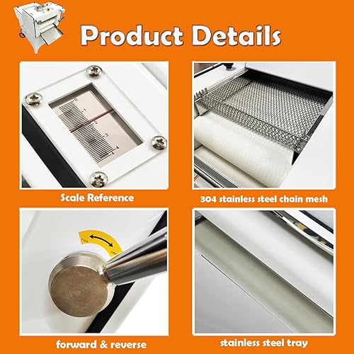 Miniatura 6 de INTSUPERMAI Moldeo de pan para tostadas de masa comercial y laminador de masa de croissant 2 en 1, máquina de moldeo de prensa de croissant y