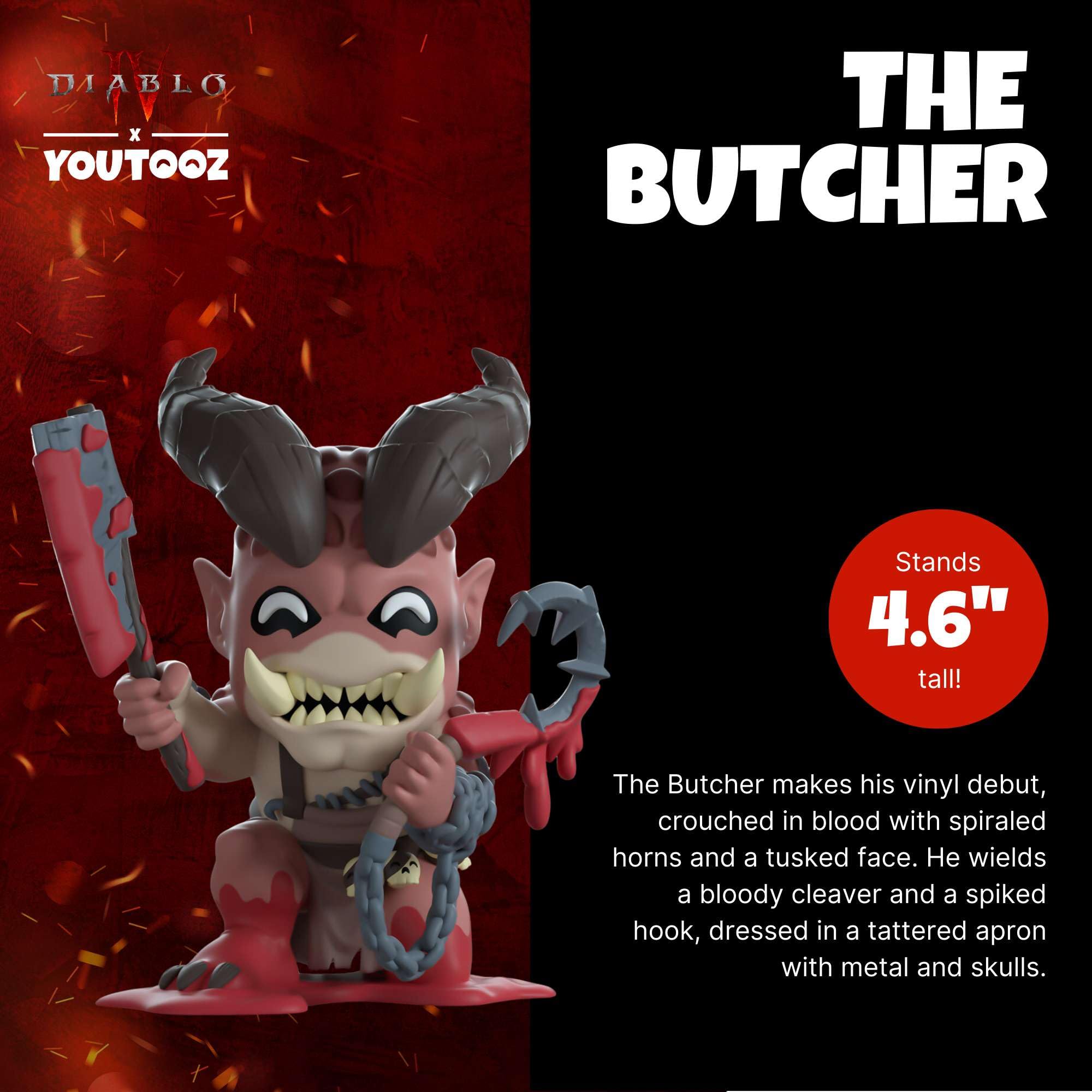 You Tooz Diablo IV Figura de Vinilo El Carnicero 10 cm