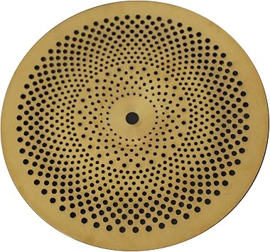 Arborea Low Volume Splash Cymbal 10 inches Golden Mute Practice Splash Cymbal For Drum Set