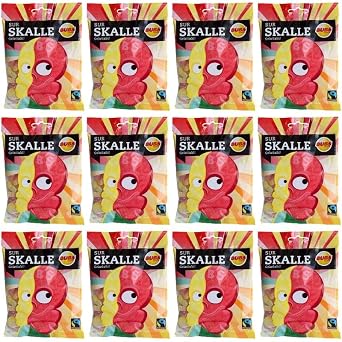 Bubs Skull Sour Liquorice 12 Packs of 90g